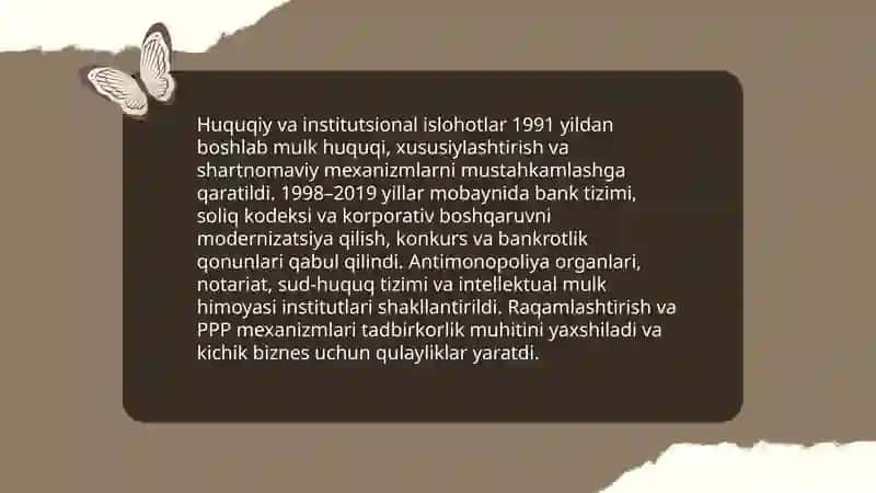 Zamonaviy O‘zbekiston sharoitida bozor iqtisodiyotining shakllanish xususiyatlari 4