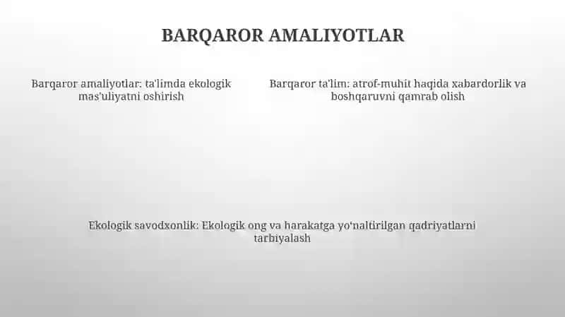 Shaxs Tarbiyasida Atrof-Muhitga BoʻLgan Ongli Munosabatni Shakllantirish 4