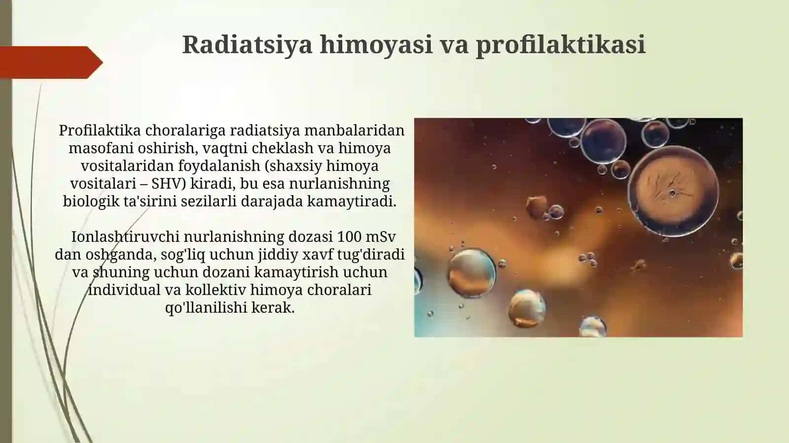 Ionlashtiruvchi nurlar biologik to‘qimalarga ta‘siri 4