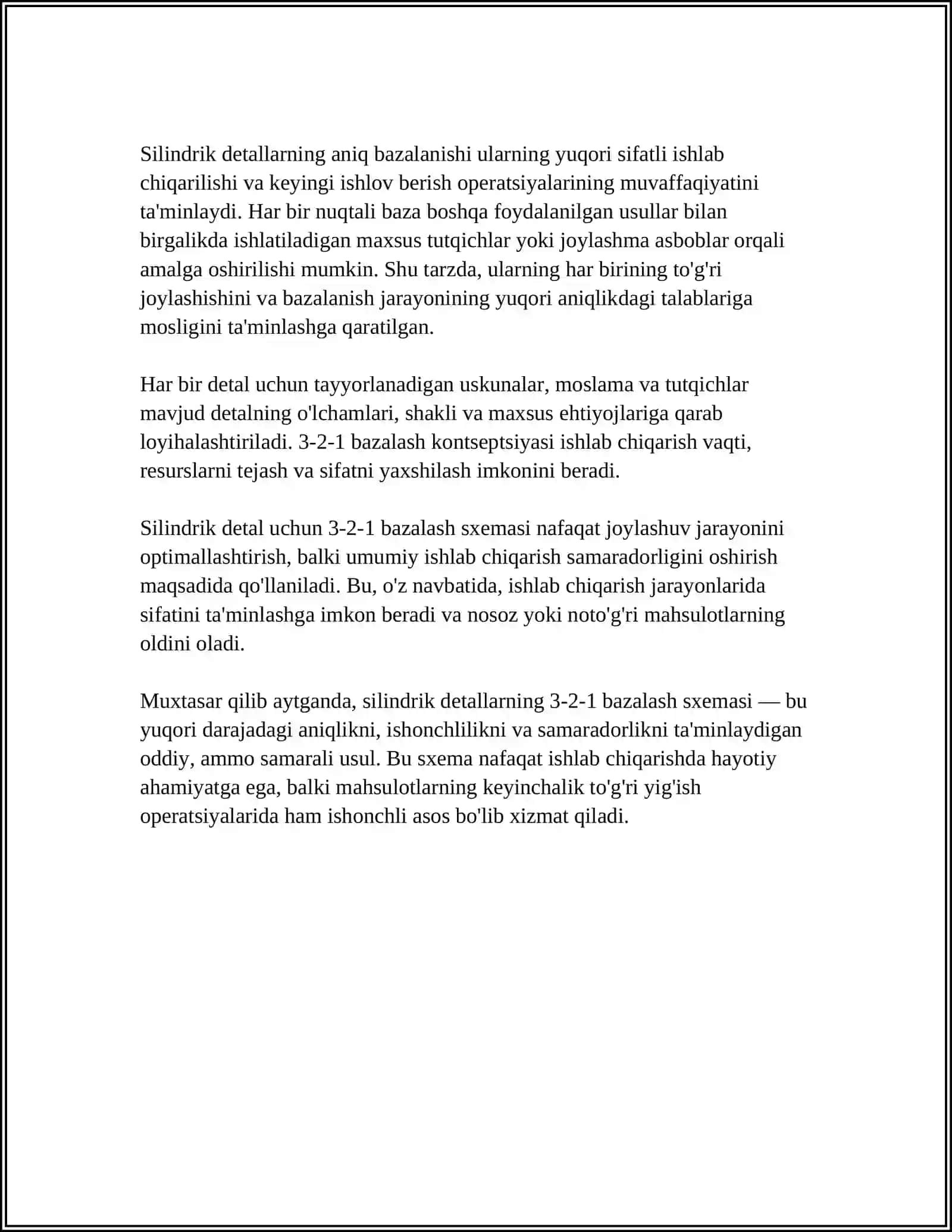 SILINDRIK DETALLARNI BAZALASHNING TIPAVIY SXEMASI 4