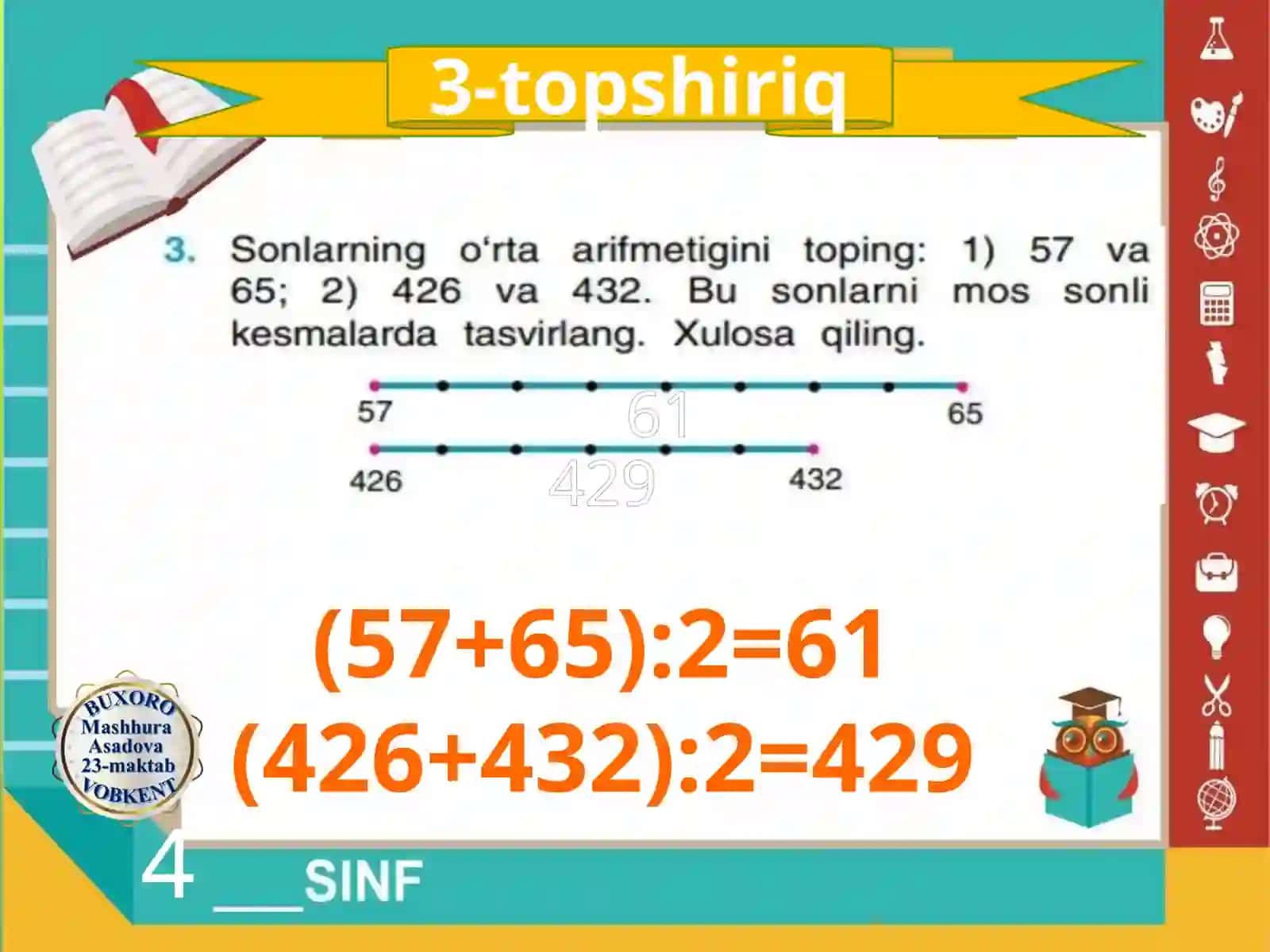 matematika fanidan dars taqdimoti 4