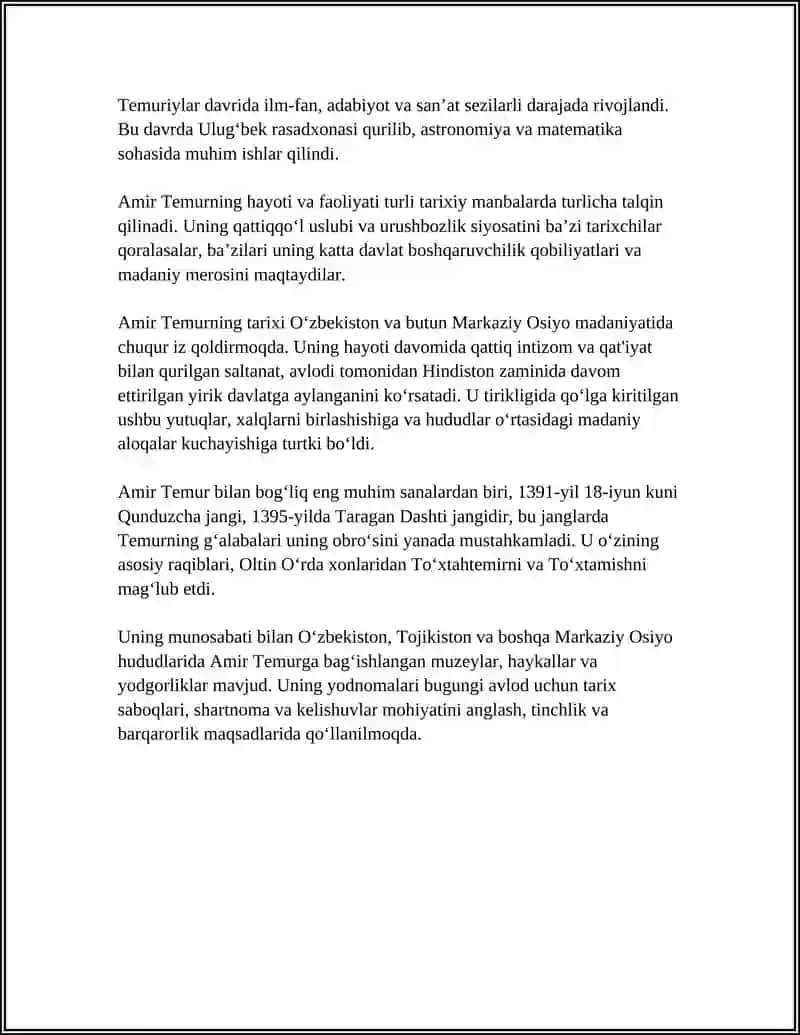 AMUR TEMUR BUYUK DAVLAT ARBOBI 4