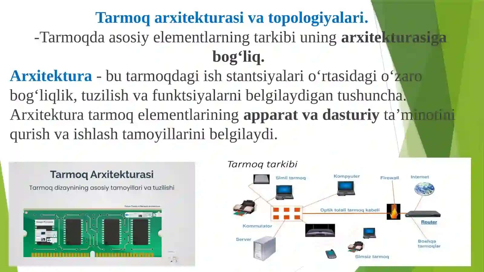 Kompyuter tarmoqlari imkoniyatlari.Tarmoq xavfsizligiga zamonaviy tahdidlar 4
