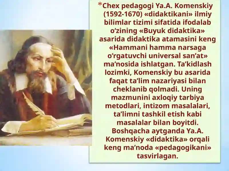 DIDAKTIKA – PEDAGOGIK TA’LIM NAZARIYASI 4