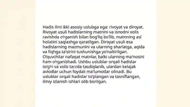 Imom Buxoriy va Imom Termiziyning hadis ilmiga qo’shgan hissalarini qiyosiy tahlili 4