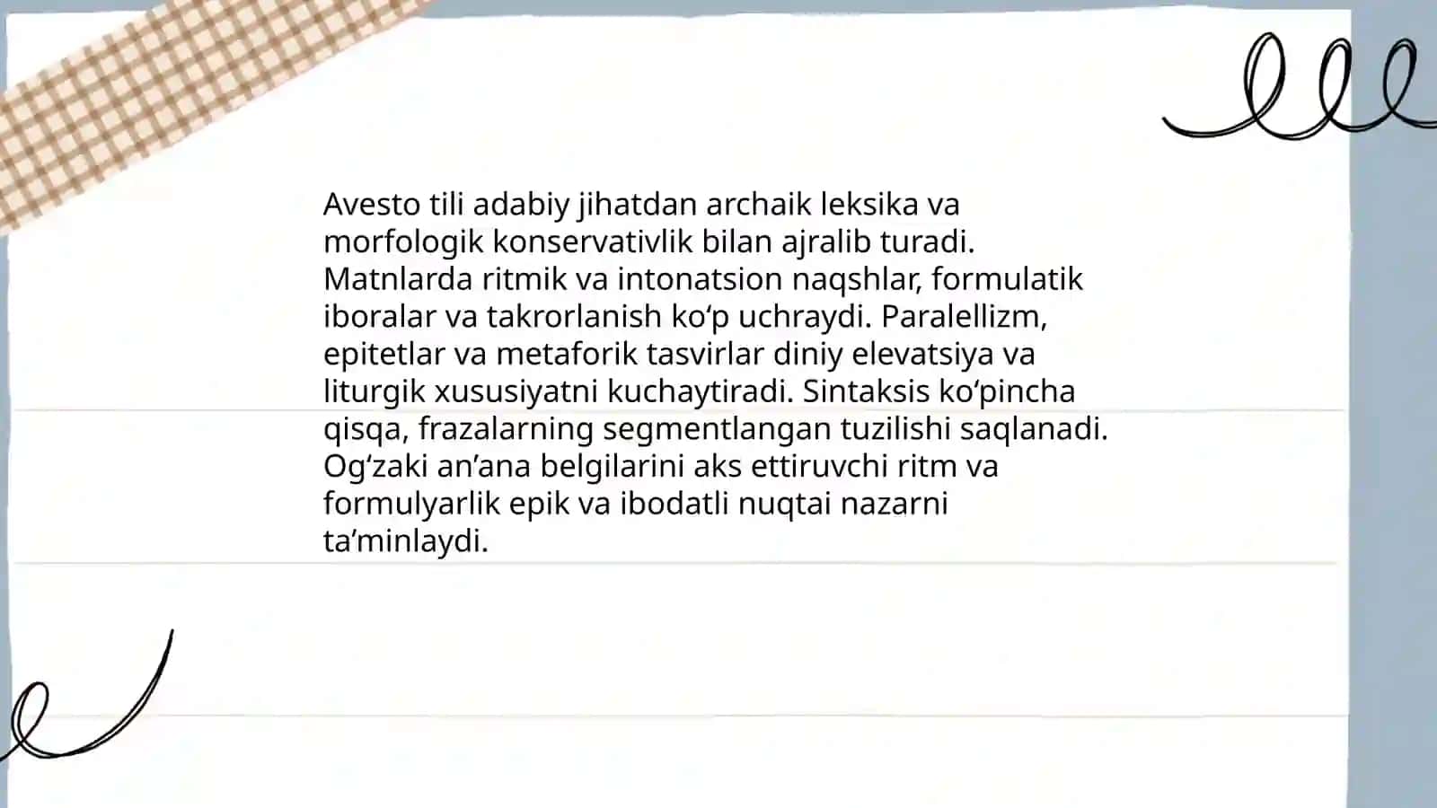 Avestoning badiiy qimmati 4