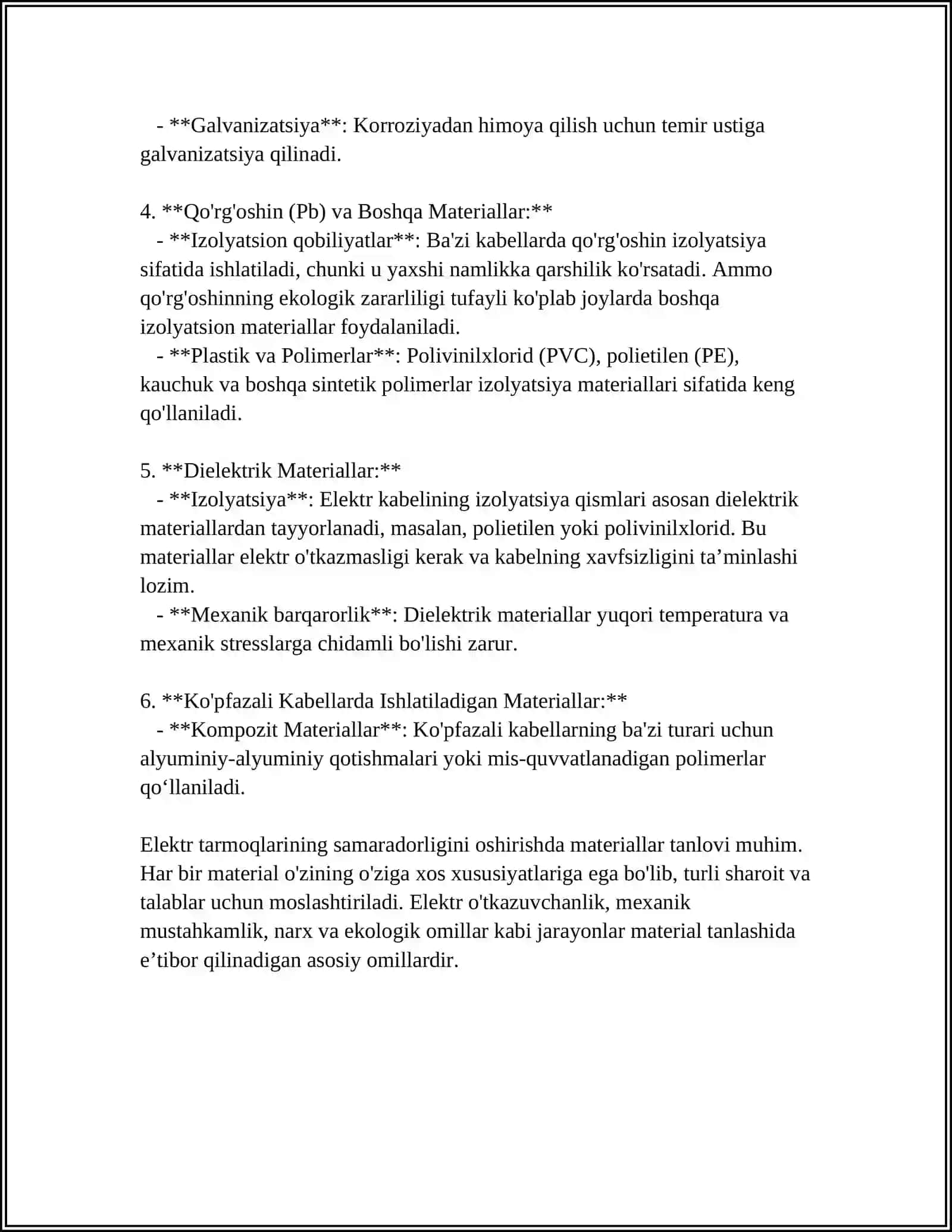 HIMOYA APPARATLARINING TAVSIFINI HISOBGA OLIB SIM VA KABELLAR YUZASINI TANLASH 4