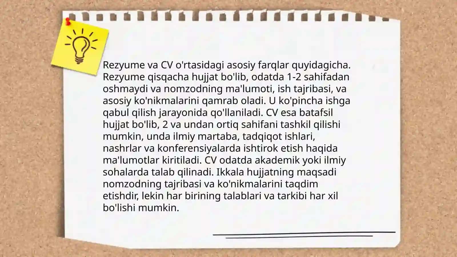 Rezyume va uning turlari 4