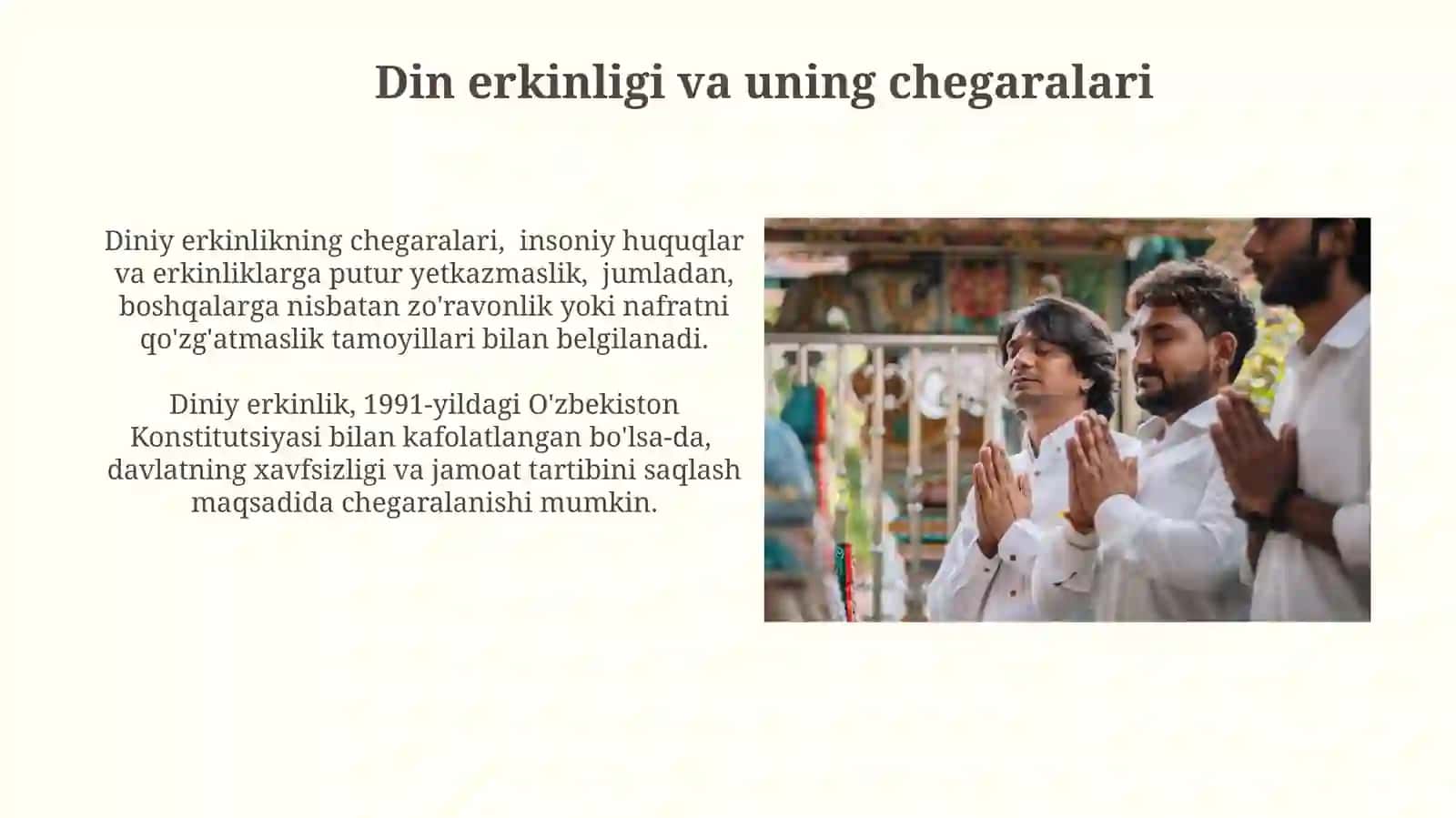 Jamiyat hayotida dunyoviylik va diniy mutanosibligi 4