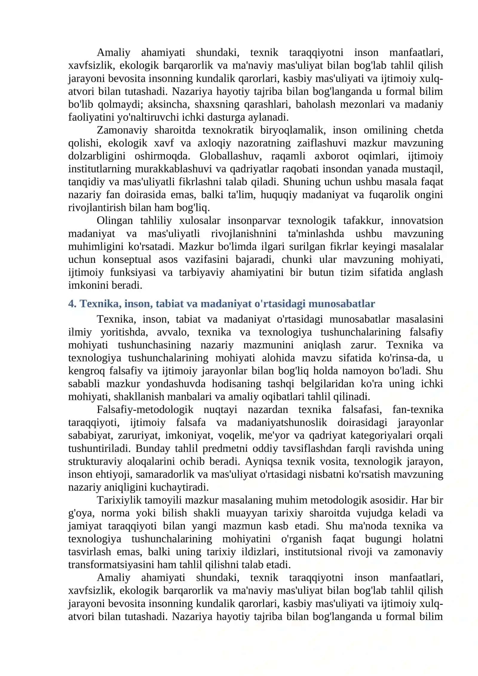 Texnika va texnologiya Tushunchalarining Mohiyati 4