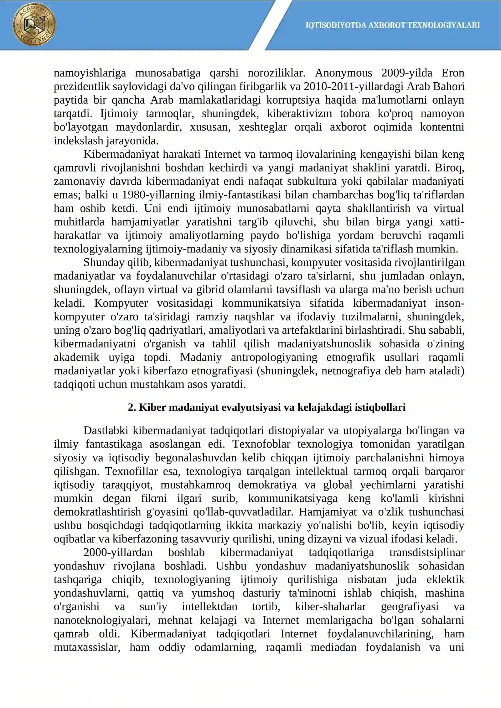 IPTISODIYOTDA AXBOROT TEXNOLOGIYALARI 4