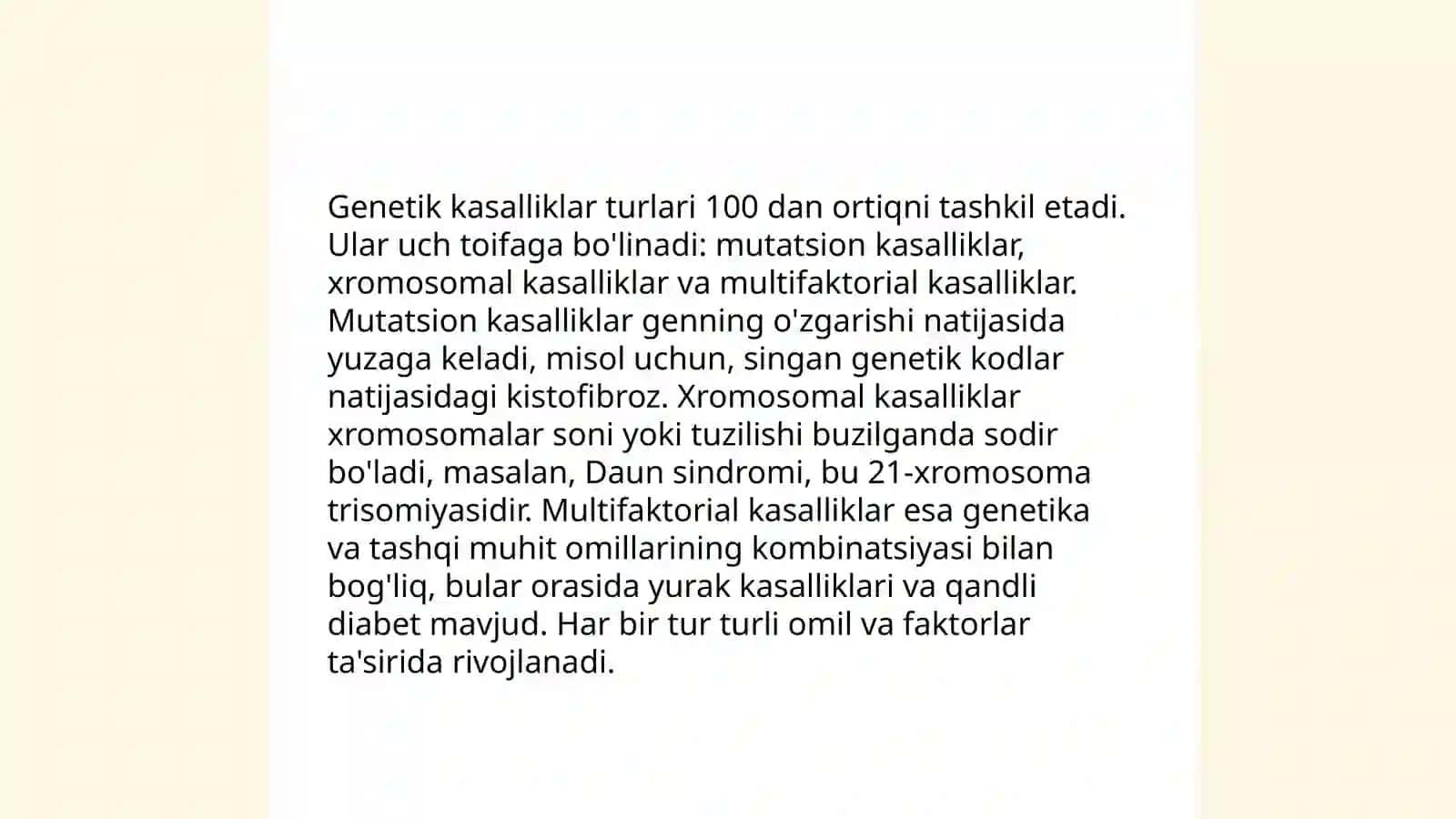 Irsiyat va molekulyar genetika 4