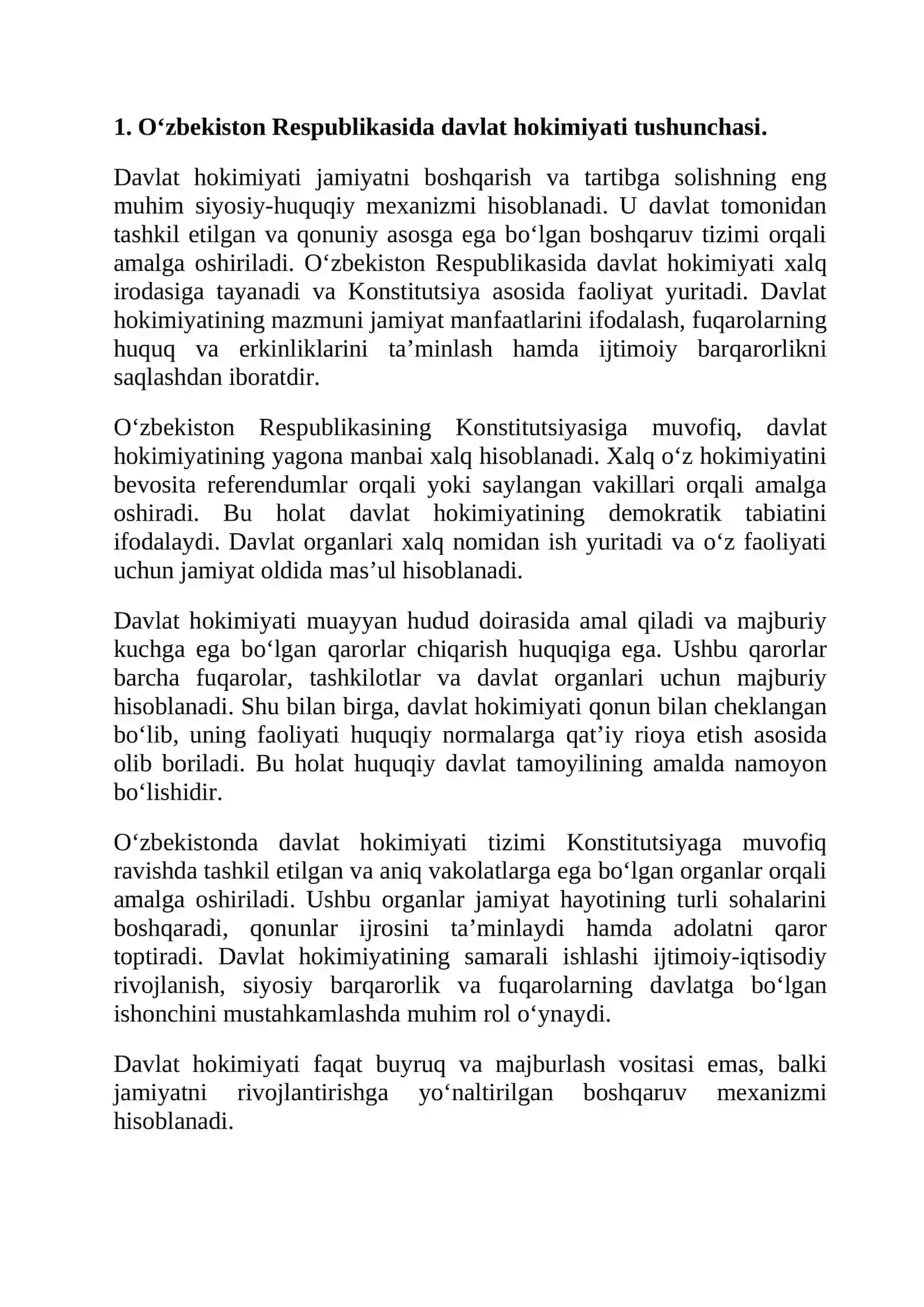 Hokimiyatning bo‘linishi tamoyili 4