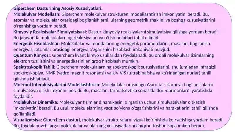 Giperchem dasturiy ta'minot 4