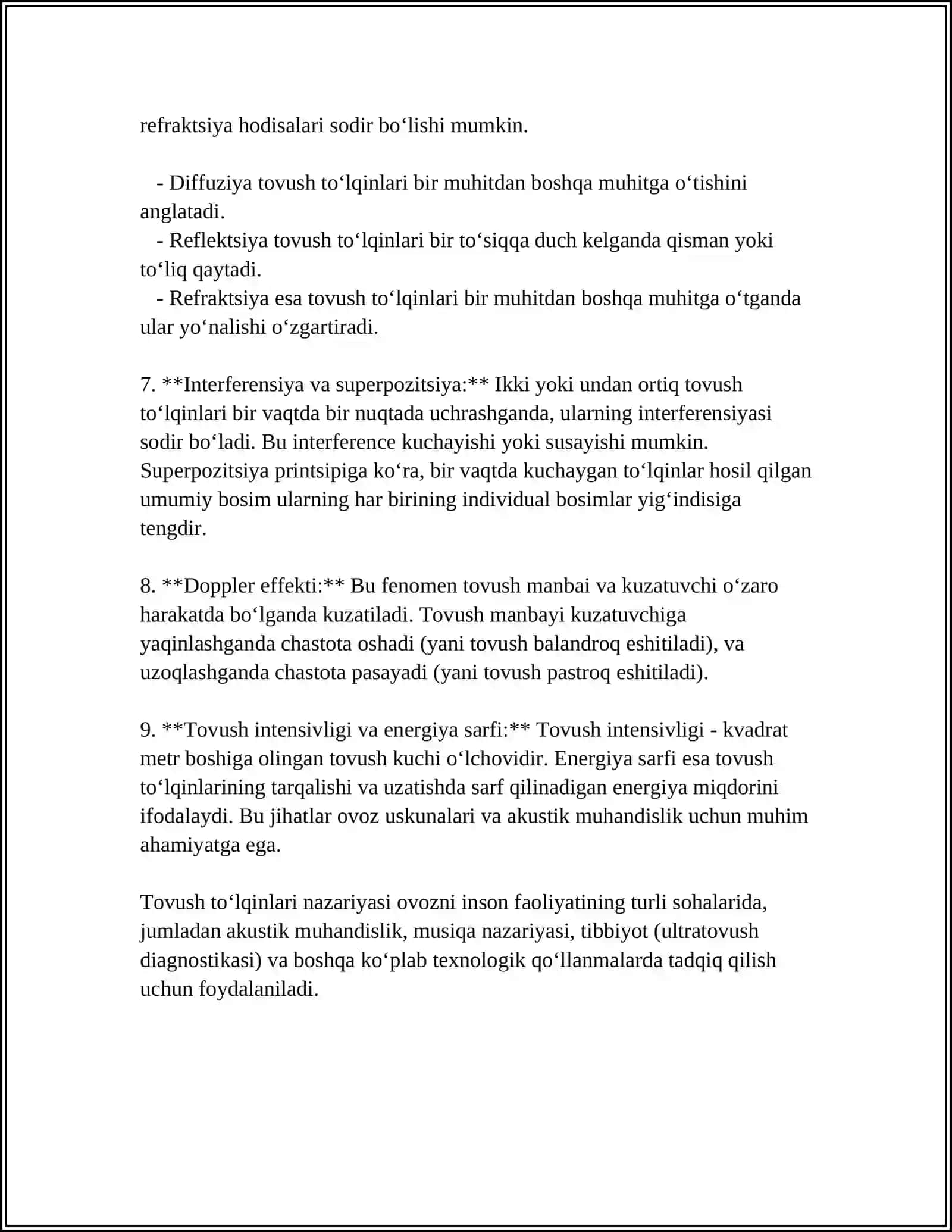 TOVUSH TOʻLQINLARI VA ULARNING XARAEKTERISTIKALARI 4