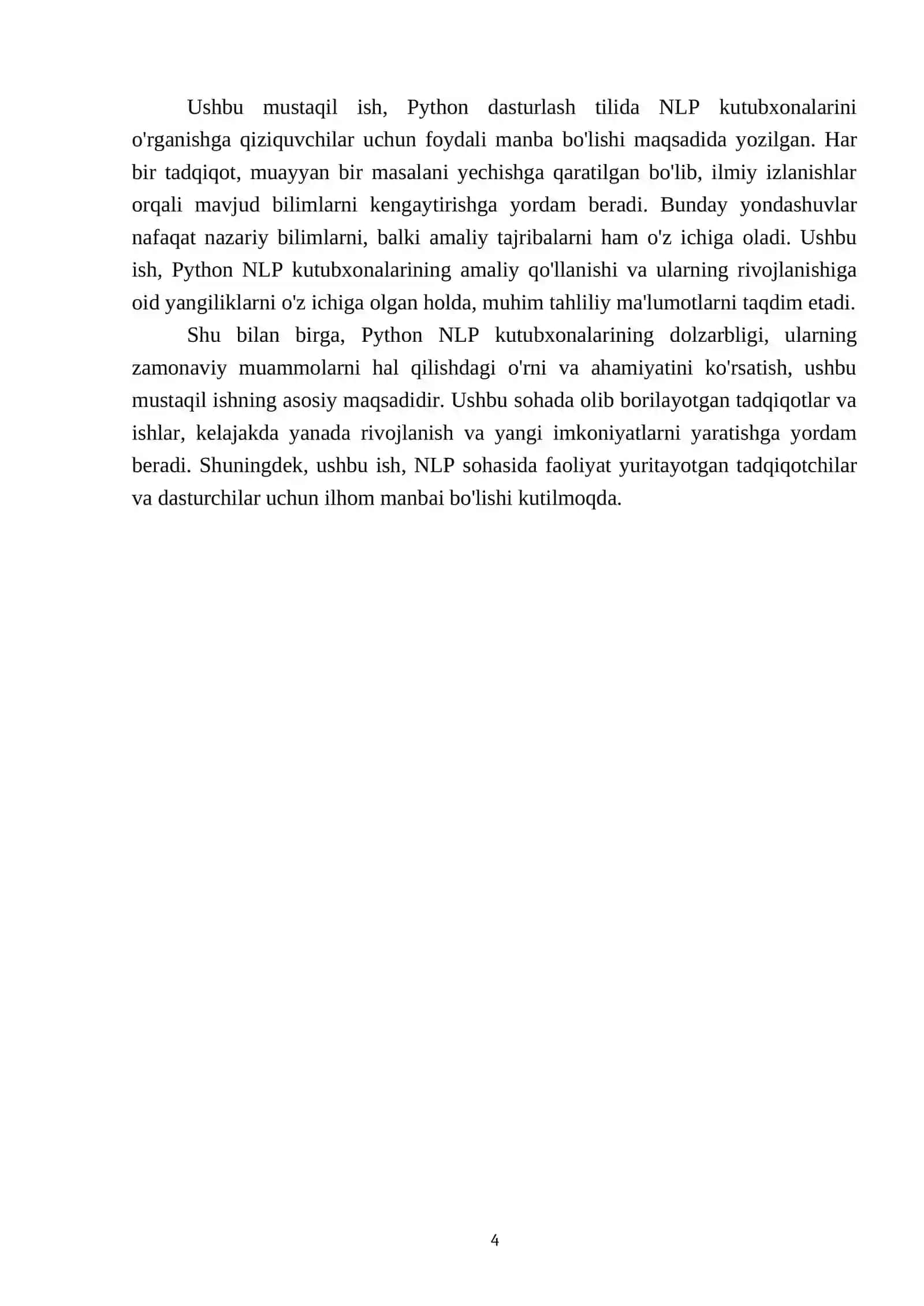 Python NLP kutubxonalari 4