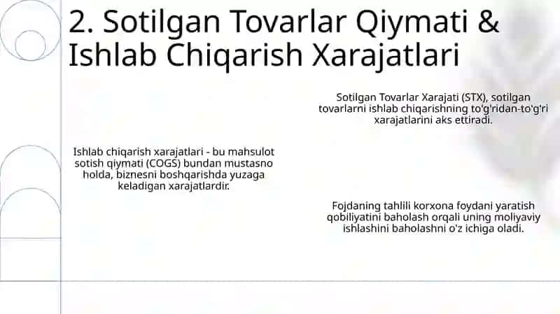 Moliyaviy natijalar va rentabillikni tahlil qilish 4