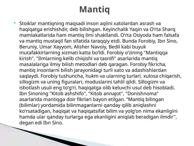 Mantiq va uning predmeti, qonuniyatlari 4