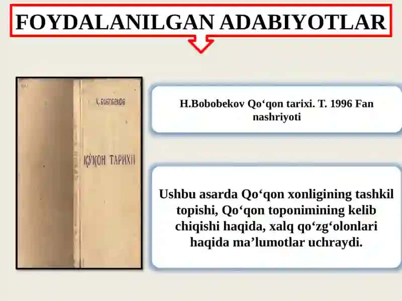 XIX asr o‘rtalarida Qo‘qon xonligidagi siyosiy va ijtimoiy-iqtisodiy ahvol. 4