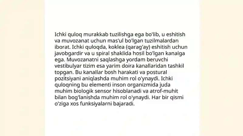 Eshitish organining tuzilishi va uning regeneratsiya qilish hususiyatlari 4