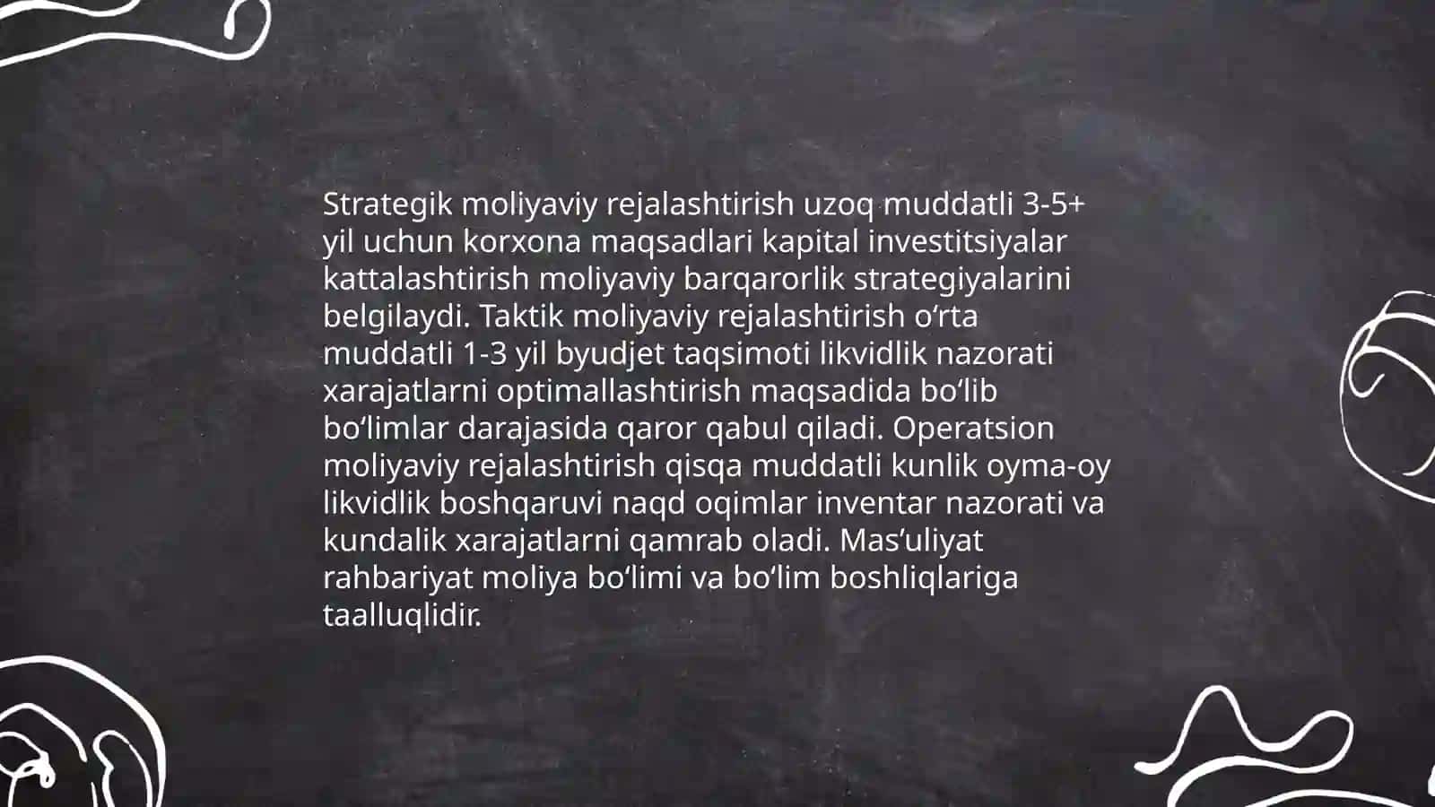 Moliyaviy rejalashtirish va tartibga solish 4