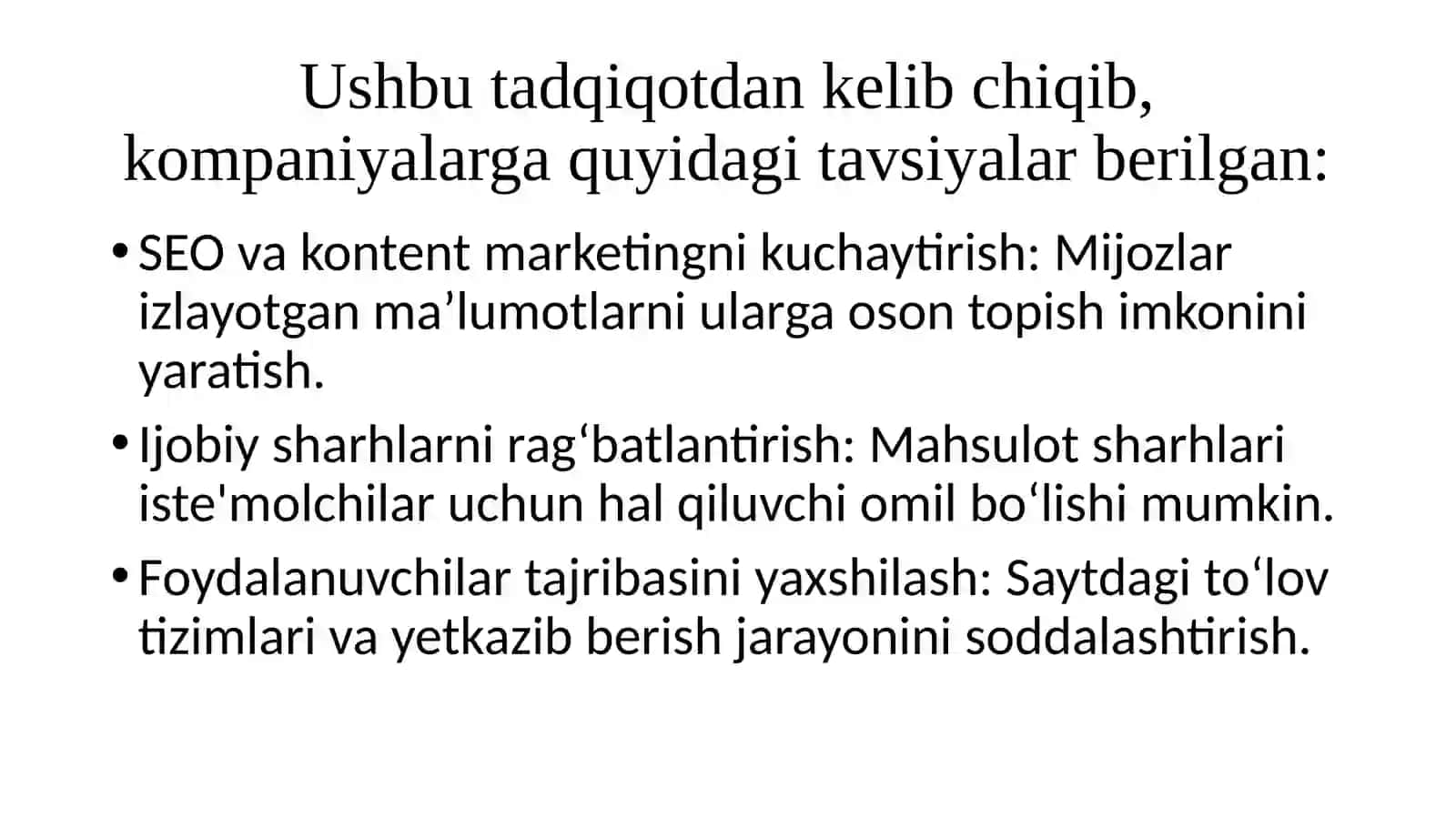 Iste'molchilarni xarid qilish yo'laklari va ularning tahlili 4