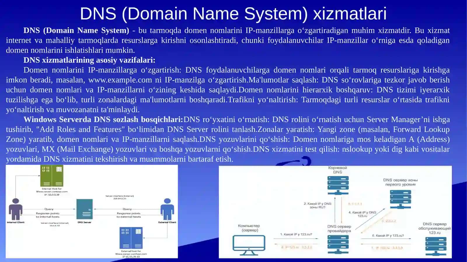 Windows Server Infratuzilmasi Markaziy Xizmatlari 4