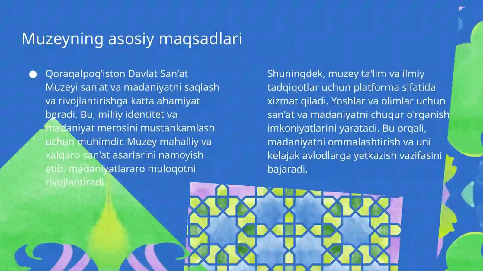 I.V.Savitskiy nomidagi Qoraqalpogʻiston davlat sanʼat muzeyi 4