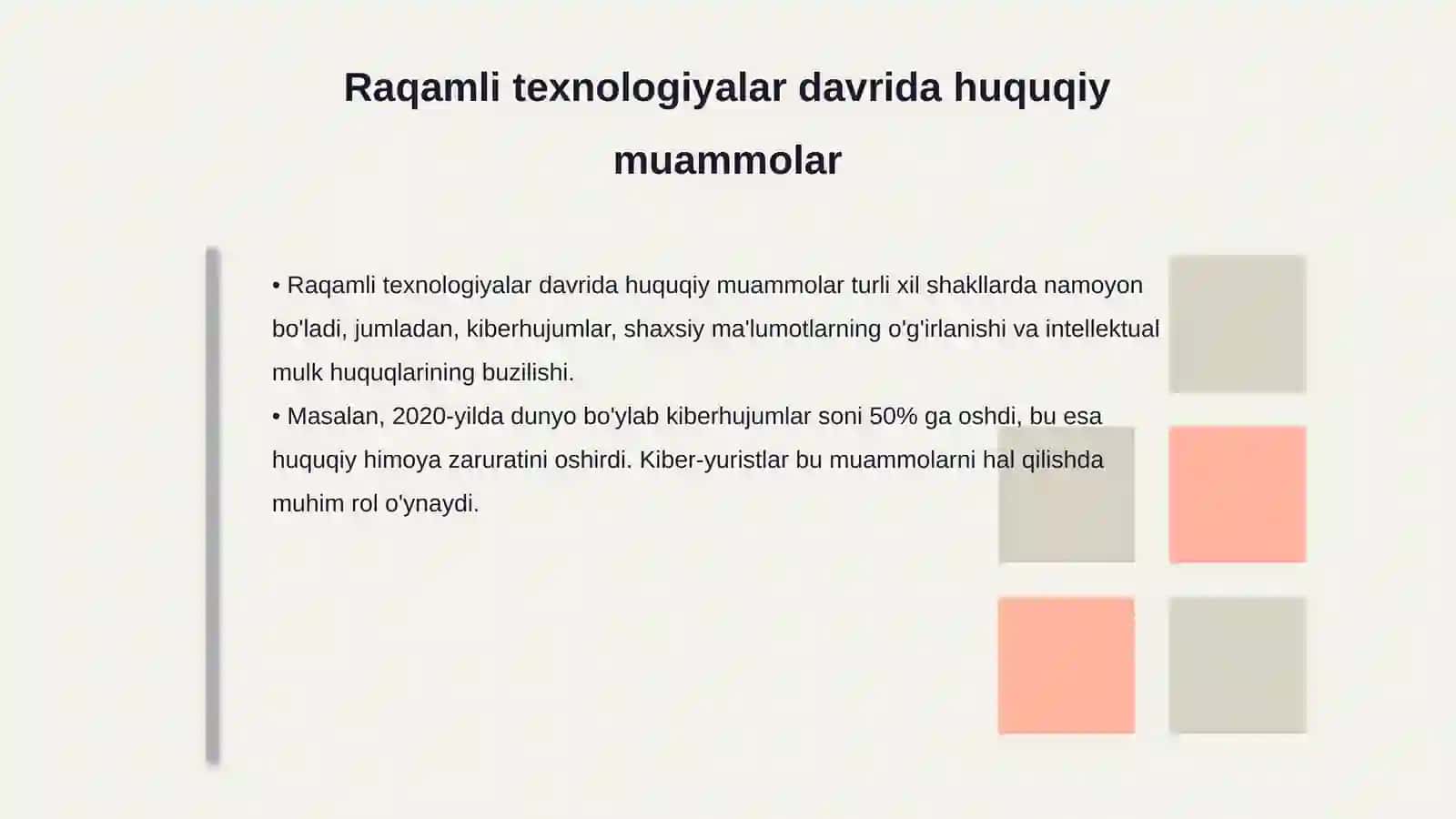 Kiber-yurist raqamli texnologiyalar davrida yangi mutaxassislik 4
