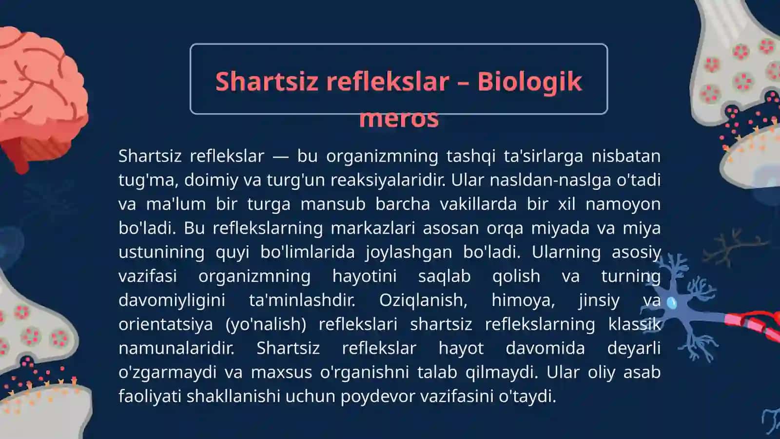 Oliy asab faoliyatining mohiyati va ahamiyati 4