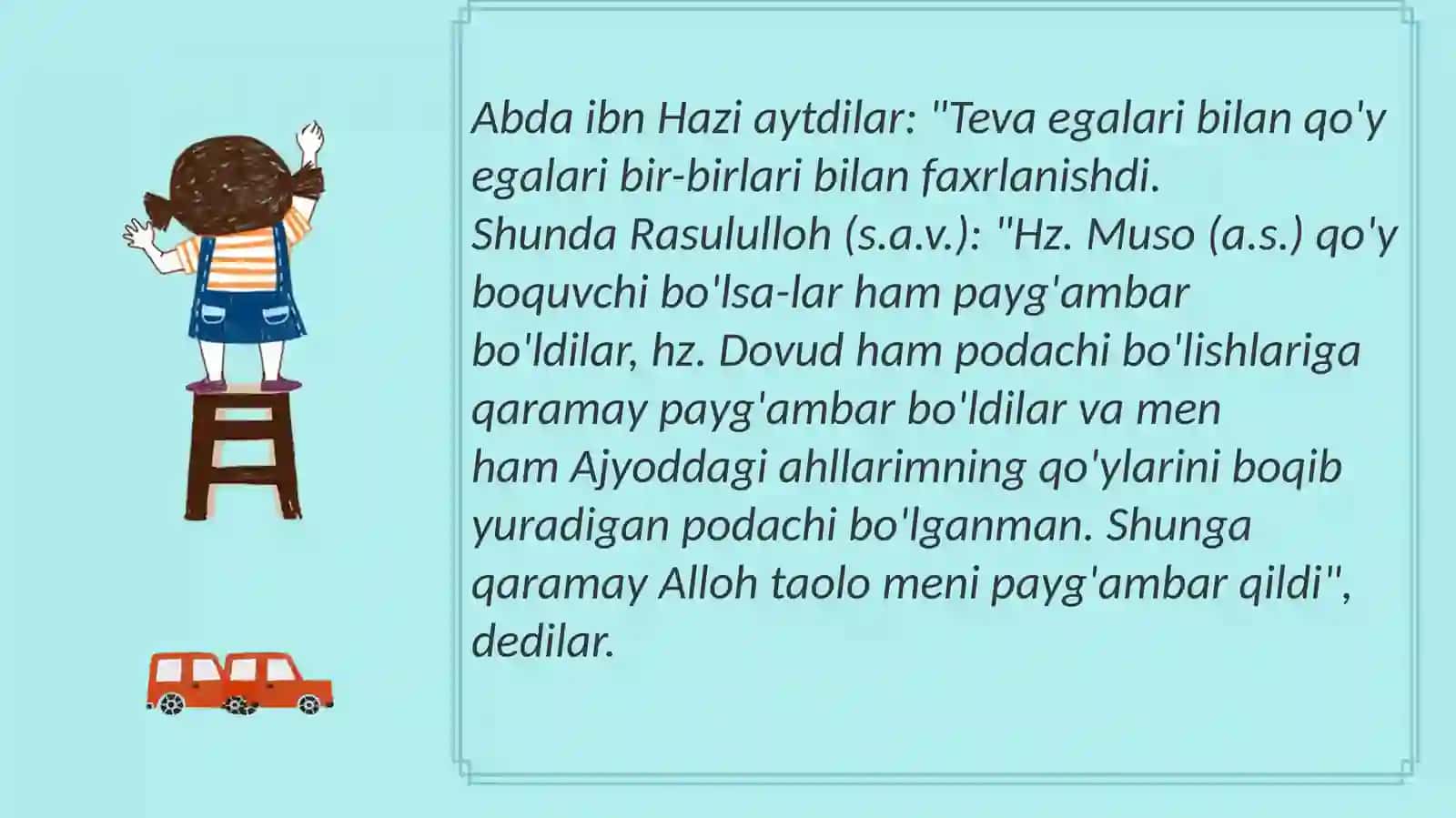 "Adab durdonalari" asarida hayvonot olamiga oid munosabat bandlarini o’rganish 4