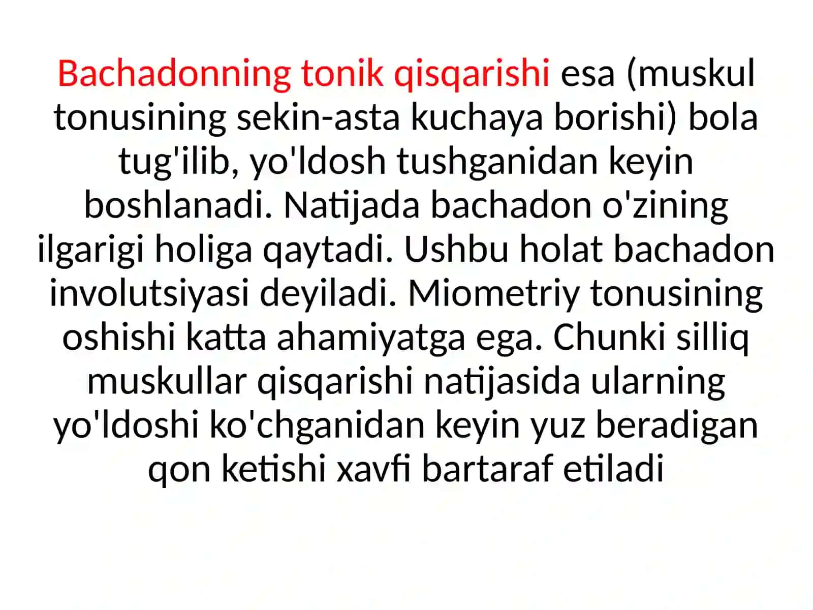 Bachadon faoliyatiga ta'sir etuvchi dorivoritalari 4