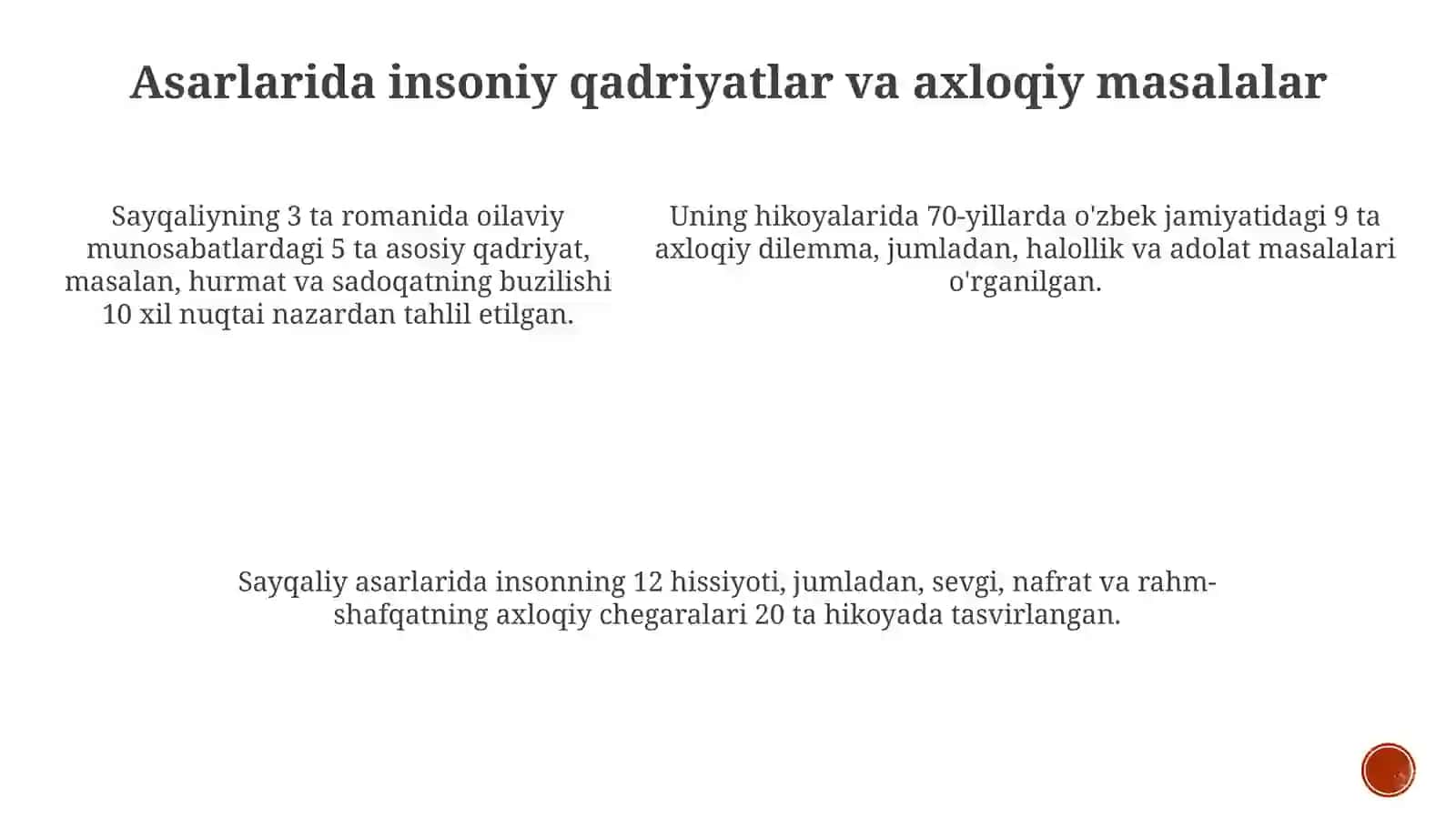 Sayqaliyning ijodi: Asosiy asarlar va mavzular 4