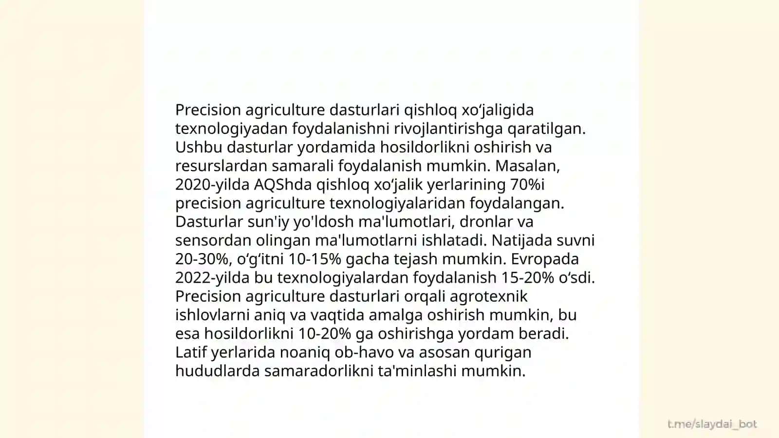 Intellektual qishloq xo‘jaligi tizimlari 4