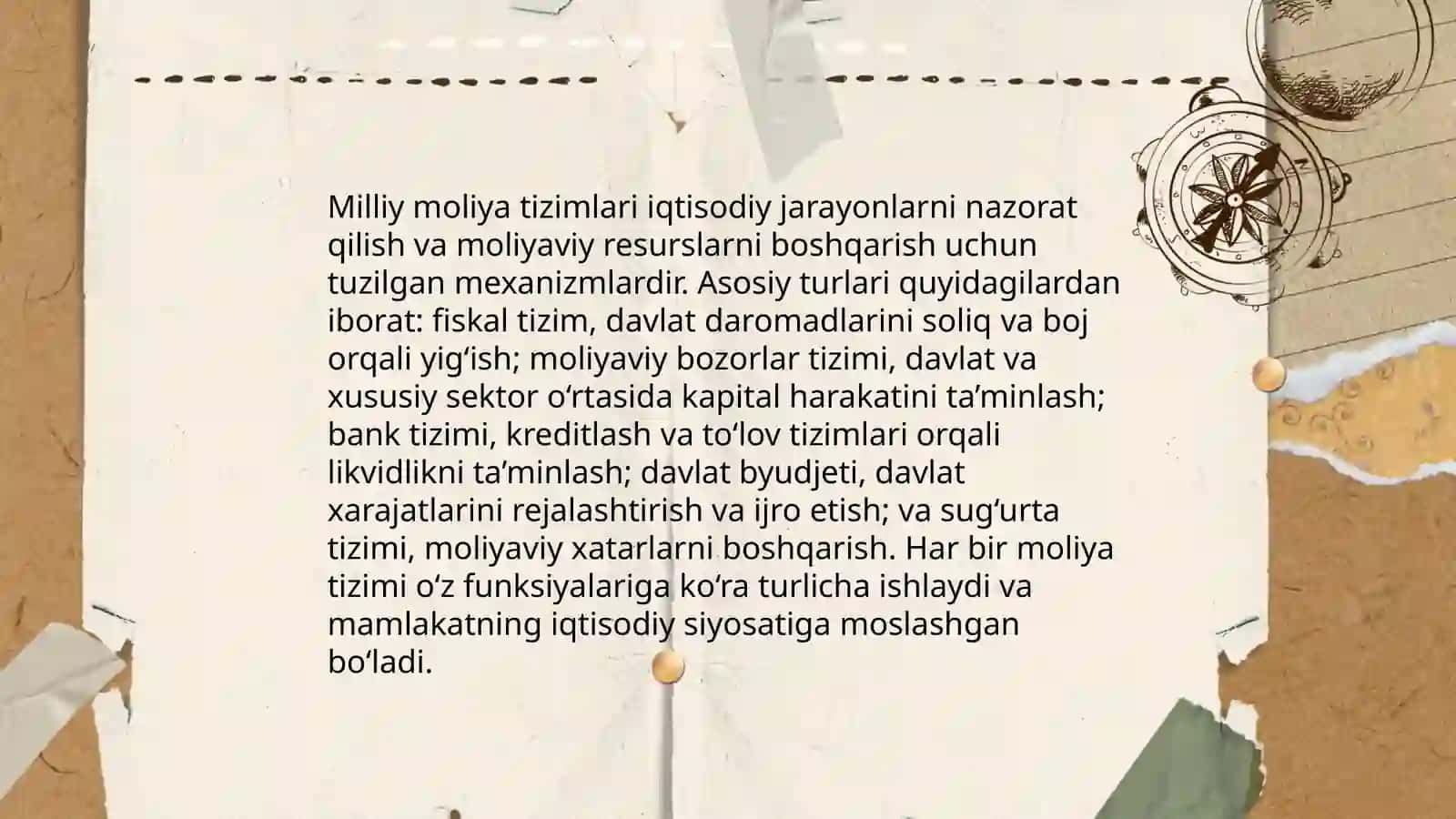 Moliya tizimi va uning asosiy boʻgʻinlari 4