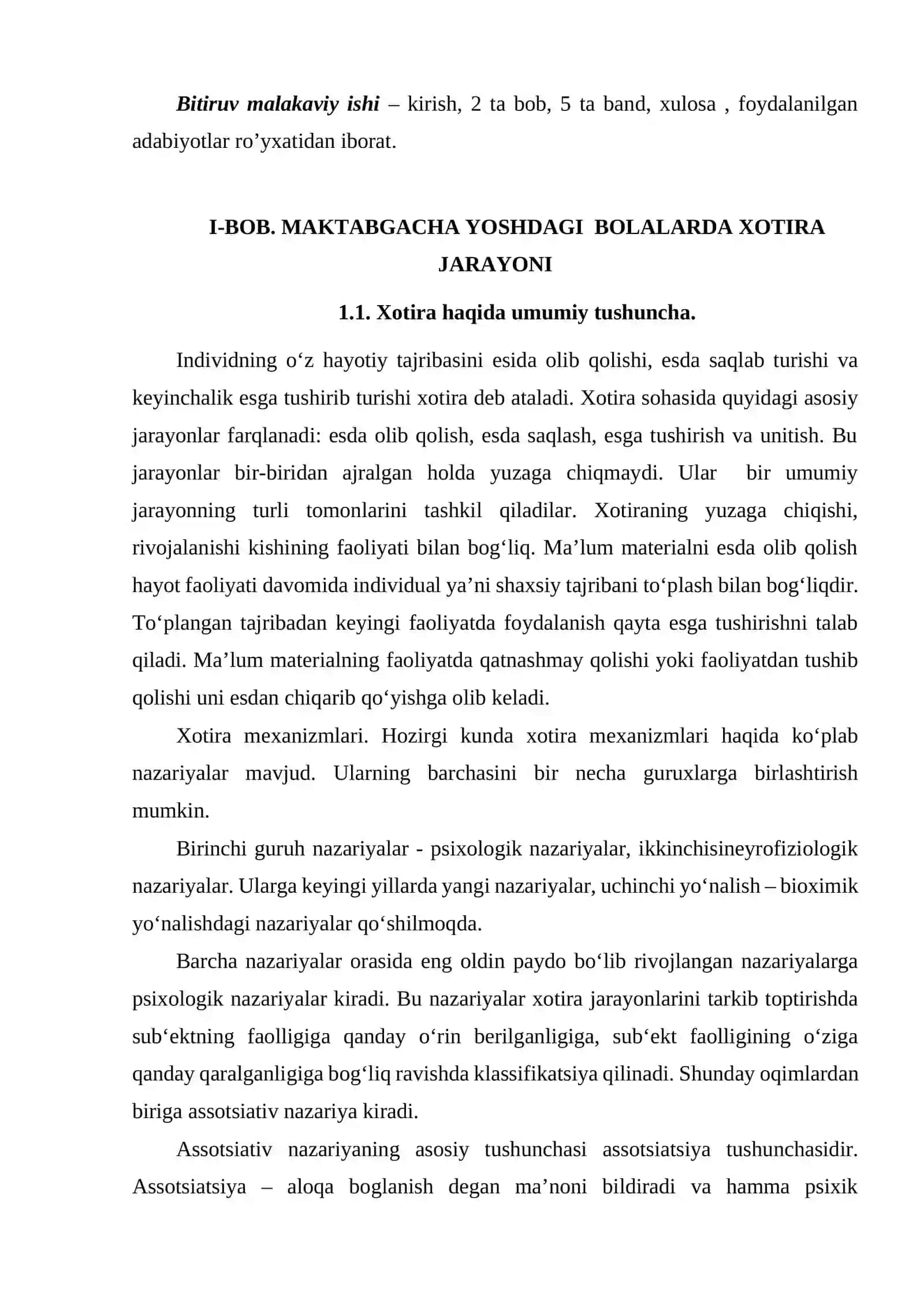 Maktabgacha davri bolalarida xotira jarayonining rivojlanish psixodiagnostikasi 4