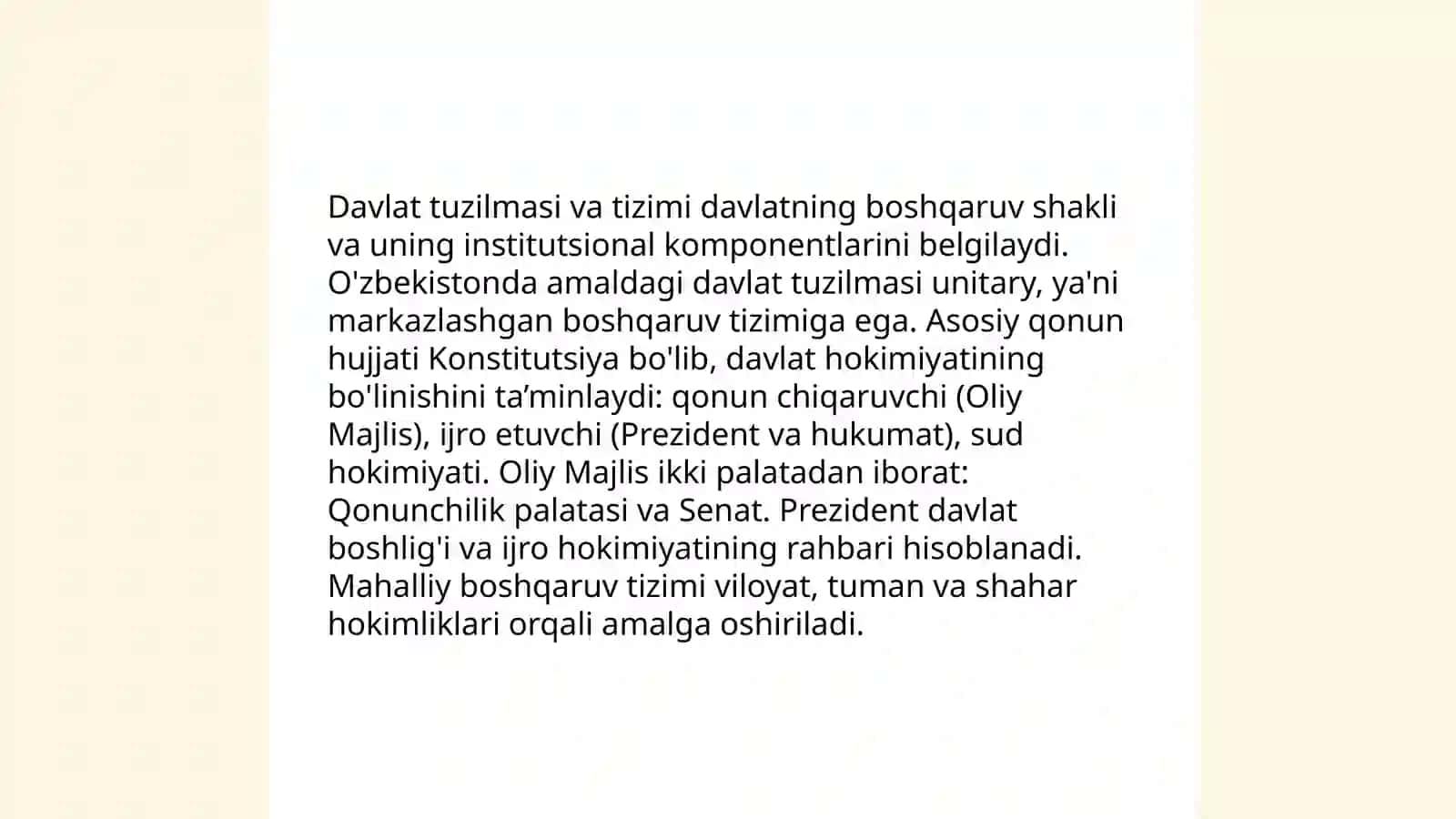 Konstitutsiya XXI asr zamonaviy O'zbekistonning asosiy qonuni 4