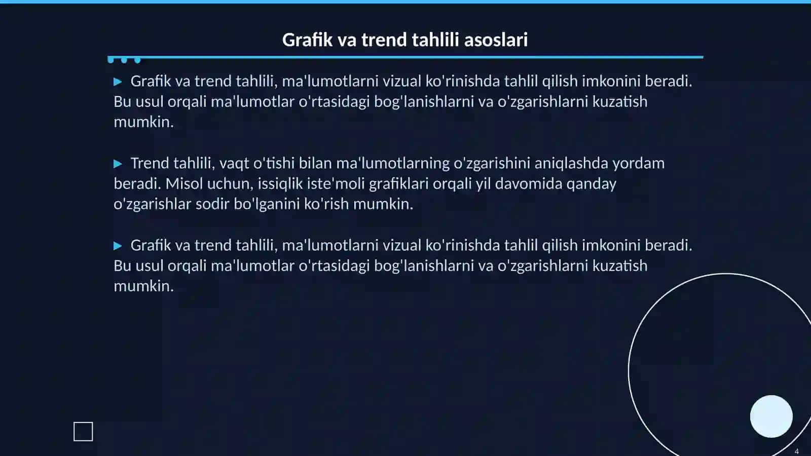 Binoning kunlik issiqlik isteʼmoli grafiklarini trend tahlili yordamida bashorat qilish 4