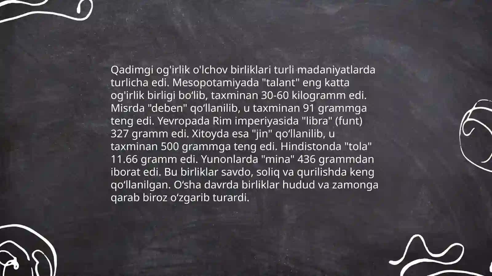 Qadimgi uzunlik o'lchov birliklari 4