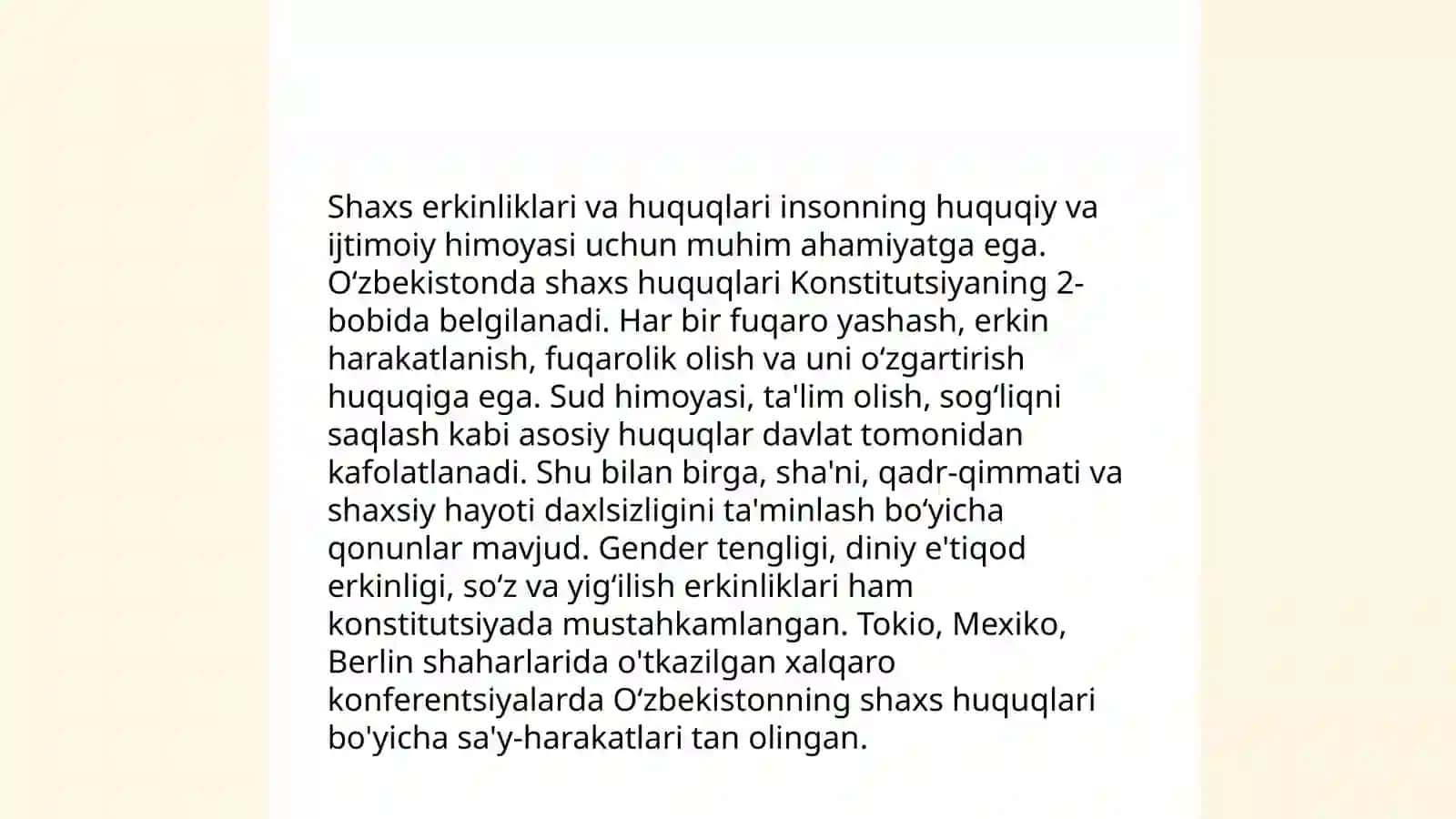 Islomda inson xuquqlari himoyasi, ijtimoiy tenglik, adolat va tolerantlik 4