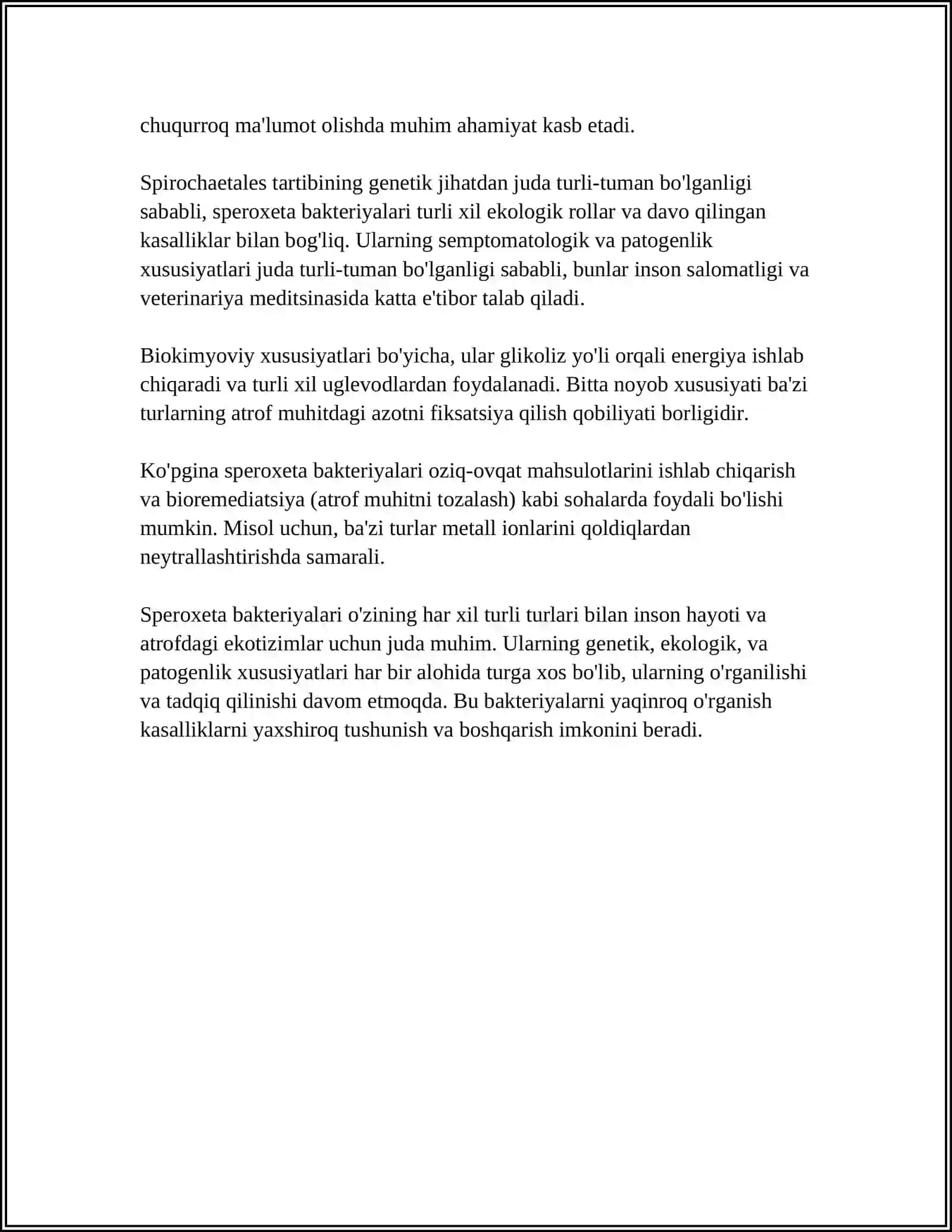 SPEROXETA BAKTERIYASI MIKROBIOLOGIYA 4