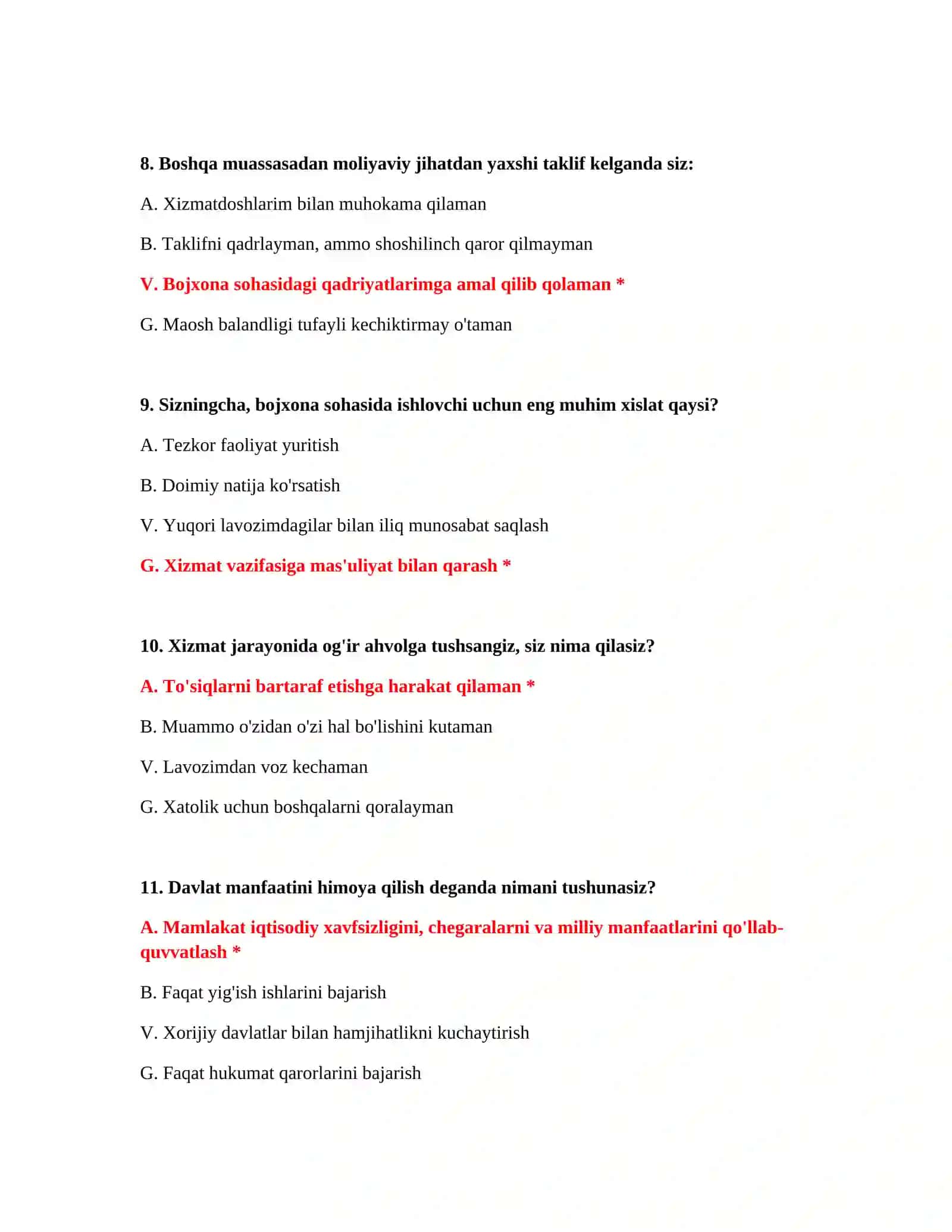 Bojxona test savollarini yuklab olish 4