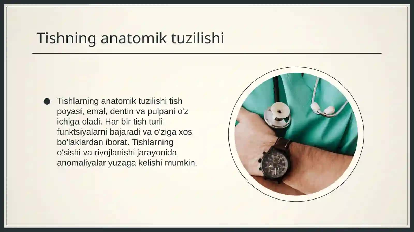Tishlarning rentgenanatomiyasi. Prikus va tish taraqqiyotida uchraydigan anomaliyalar 4