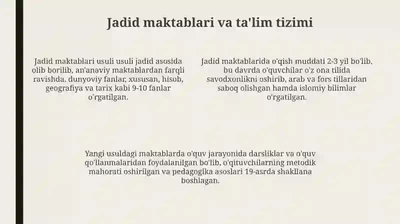 Jadid Ma'rifatparvarlar Ta'limi 4