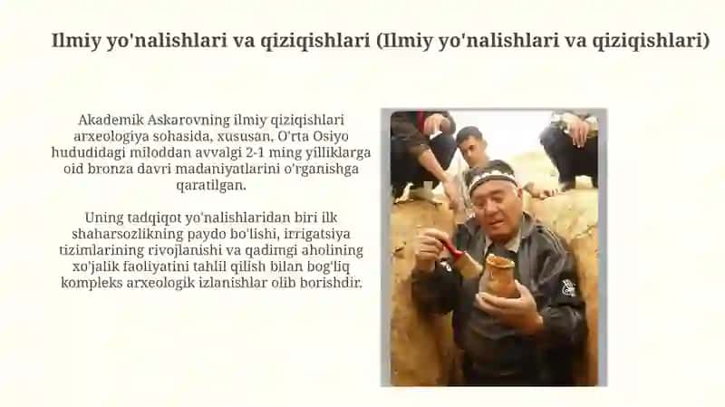 Akademik A.Asqarovning ilmiy faoliyati 4