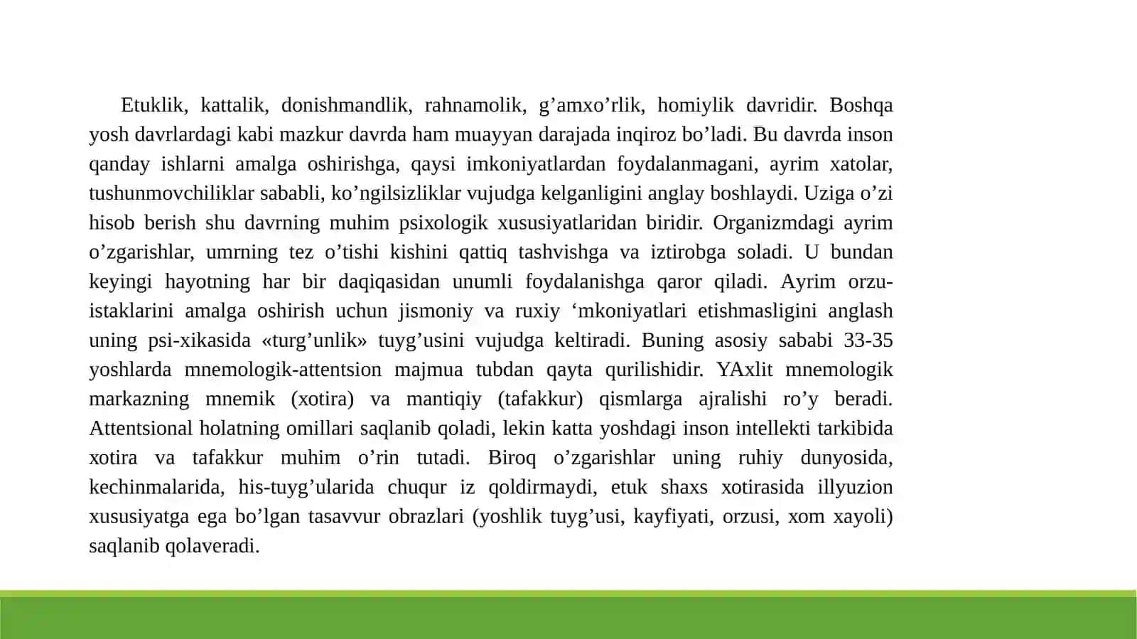Etuklikning umumpsixologik tavsifnomasi 4