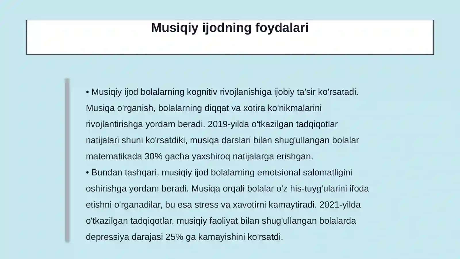 Bolalarning mustaqil musiqiy faoliyati 4