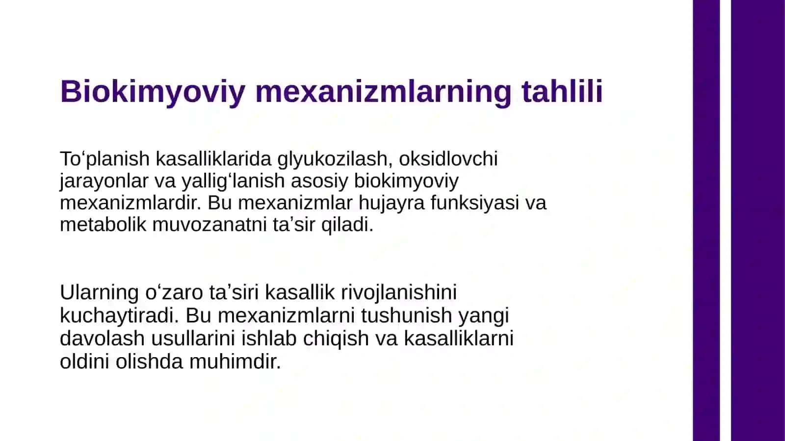 Toʻplanish kasalliklarini biokimyoviy mexanizmlari 4