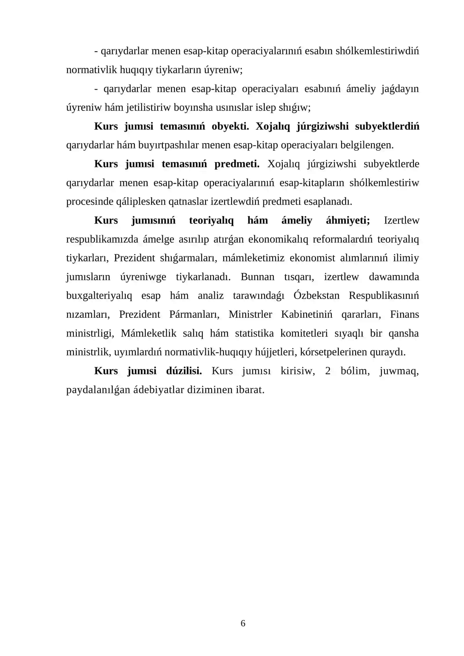 Xojalıq júrgizish subyektlarida qayırdar hám buyırtpalar aylanıslarınıń esabı 4