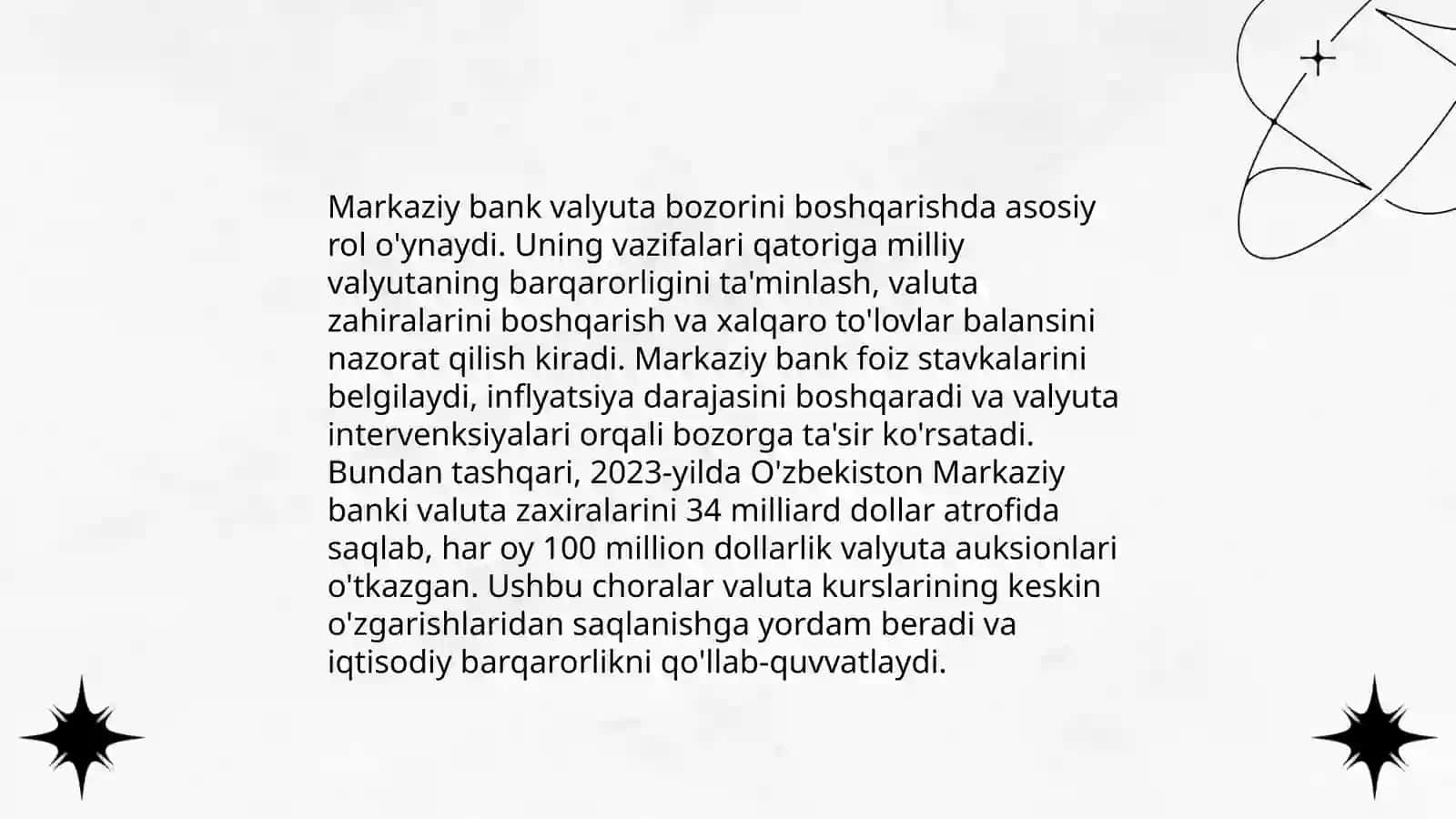 Valyuta siyosati va uning iqtisodiyotni tartibga solishdagi roli 4